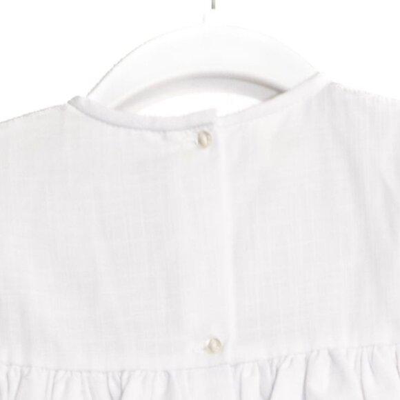 Garden of Angels Size 24M Vintage White Baby Dress With Floral Embroidery & Lace - Picture 6 of 8